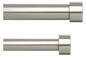 Oceľová roztiahnuteľná dvojitá garniža 305 - 457 cm Cappa - Umbra