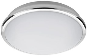 Sapho, SILVER stropné LED svietidlo 10W, 230V, priemer 28cm, denná biela, chróm, AU460