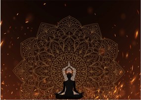 Sklenený obraz - Meditácia (70x50 cm)
