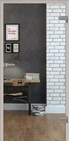 Sklenené dvere Naturel Glasa pravé 80 cm číre GLASA1C80P