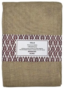 Záclona na páske Ulla polyester béžová 140x260 Merkury Home II/22