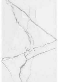 Mexen Hugo, obdĺžniková sprchová vanička SMC 120 x 90 cm, biely kameň, 42159012