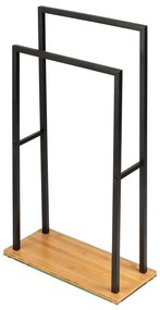 WENKO 24752100 - Držiak na uteráky BAMBUSA 46x80 cm čierna/hnedá