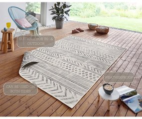 Sivo-krémový vonkajší koberec NORTHRUGS Biri, 160 x 230 cm