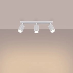 Sollux SL.1543 - Bodové svietidlo KARBON 3xGU10/10W/230V biela