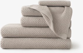 Goldea bavlnený froté uterák / osuška micro pure - sivohnedý 30 x 50 cm