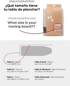 Poťah na žehliacu dosku 141x48 cm K-Surf – Rolser