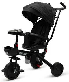 Baby Mix Detská trojkolka Peony EVA, čierna
