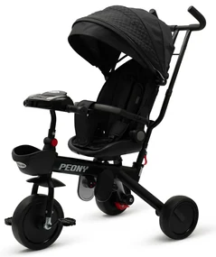 Baby Mix Detská trojkolka Peony EVA, čierna