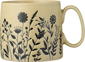 Ib Laursen Kameninový hrnček Wheat Straw flower silhouettes 300 ml