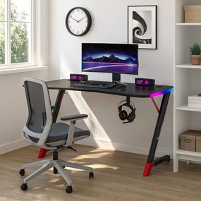 Herný stôl BG01 čierny 140 cm