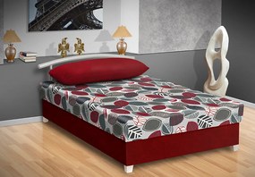 Nabytekmorava Čalúnená posteľ s úložným priestorom Katy 120 Farba: šedá