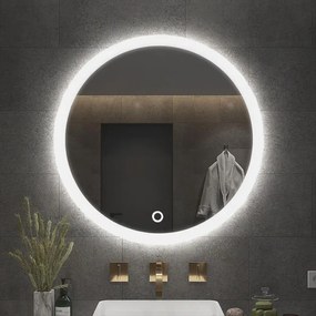 Okrúhle zrkadlo REA 50 cm - s LED podsvietením