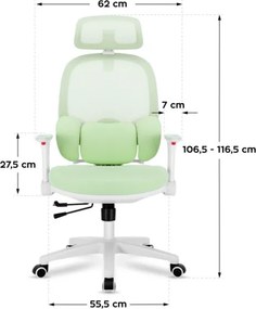 Detská otočná stolička Mark Adler Junior 6.3 Green