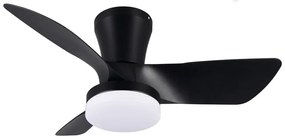 Čierne LED stropné svietidlo Randers – Trio