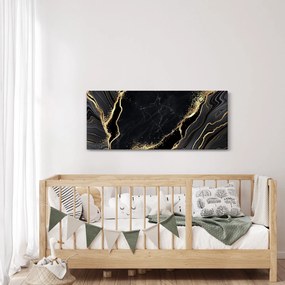 Obraz zlaté abstrakcie (120x50 cm)
