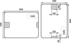 Nimco LED zrkadlo 600x800 - ZP 21002