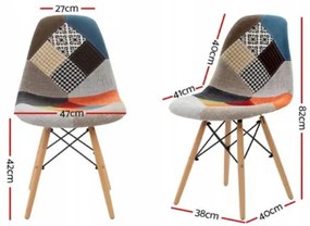 Sammer Kvalitná stolička do jedálne v škandinávskom štýle v bielej farbe SKY72 biela