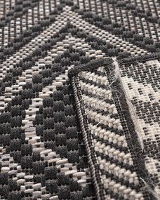 Koberec Breeze black/ clif grey 120 x 170 cm