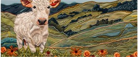 Obraz - Imitácia pleteného motívu (120x50 cm)