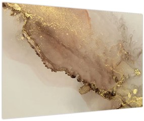 Obraz - Zlaté trblietky (90x60 cm)