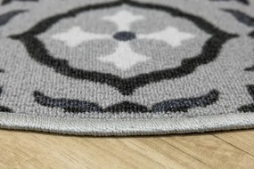 Protišmykový koberec PATCHWORK 19 New sivý