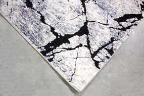 Koberec Verona 5260 GREY – sivý shaggy s jemným vzorom Rozmer: 60x100 cm