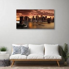 Obraz Canvas Mesto brooklynský most 120x60 cm
