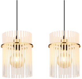 Globo 15698-4HM - Luster na lanku GORLEY 4xE27/60W/230V zlatá