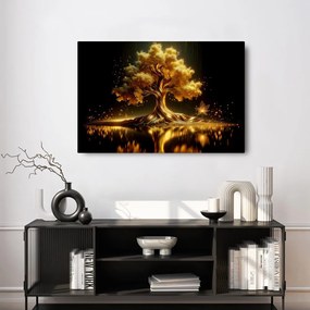 Obraz žiariaci strom života v noci
