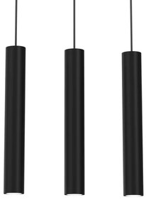 Luster na lanku HUDSON 3xGU10/8W/230V čierna