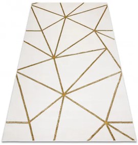 Koberec EMERALD exkluzívny 1013 glamour, styl geometrický krémový / zlatý