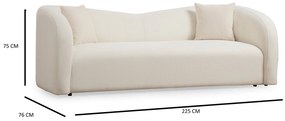 Asos krém pohodlie a štýl s našou 3-miestnou pohovkou
