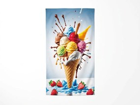 Rýchloschnúca XXL plážová osuška DOLCINO farebná 150 x 210 cm, 100% mikrovlákno