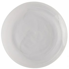S-art - Tanier plytký biely 21 cm - Elements Glass (321901)