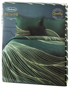 MAKOSATÉNOVÉ OBLIEČKY PREMIUM3 200X220 CM, 2KS 70X80 CM ZELENÉ