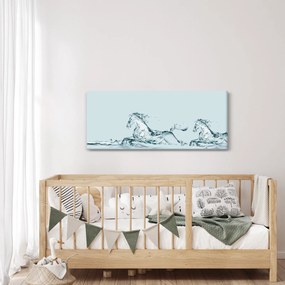 Obraz - Kone z kvapiek vody (120x50 cm)