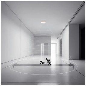 LED kúpeľňové svietidlo NIVERA LED/12W/230V IP54 22,5x22,5 cm čierne + DO