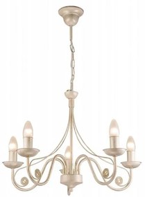 Lamkur Luster na reťazi DONATO 5xE14/40W/230V LM 5.29 BIAŁY
