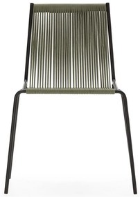 Zelené kovové stohovateľné jedálenské stoličky v súprave 2 ks Emily – Marckeric