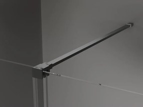 Mexen Velar, sprchový kút s posuvnými dverami 90 x 70 cm, 8mm číre sklo, brúsený grafit, 871-090-070-01-95