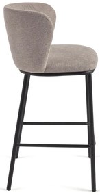 Svetlohnedá barová stolička (výška sedadla 65 cm) Ciselia – Kave Home