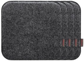 Magma Podložka na sedenie Avaro, 4 kusy (hranatý tvar, antracitová)  (100247989)