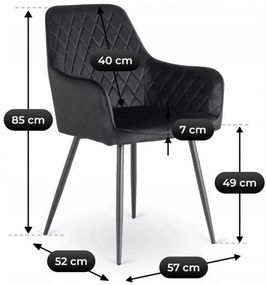 Čierna stolička ANDRE