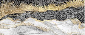 Obraz - Mandala v mramore (120x50 cm)