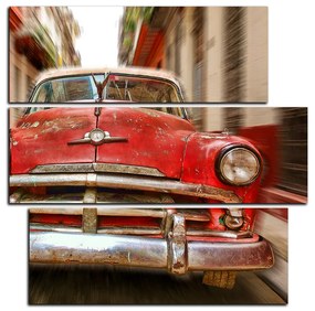 Obraz na plátne - Klasické americké auto - štvorec 3123D (105x105 cm)