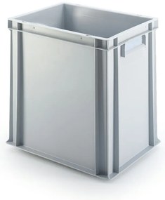 Sada 4 kusov - UNISTA Euro prepravka s uzavretými rukoväťami 43-400 - sivá