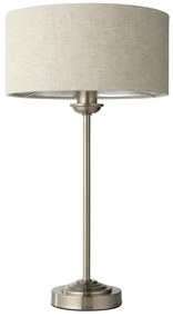 Endon 100646 - Stolná lampa HIGHCLERE 1xE14/7W/230V béžová/matný chróm