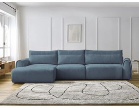 Modrá rohová pohovka Aden – Bobochic Paris