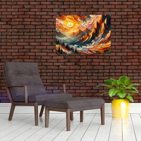 Obraz - Hory zalité slnkom (70x50 cm)
